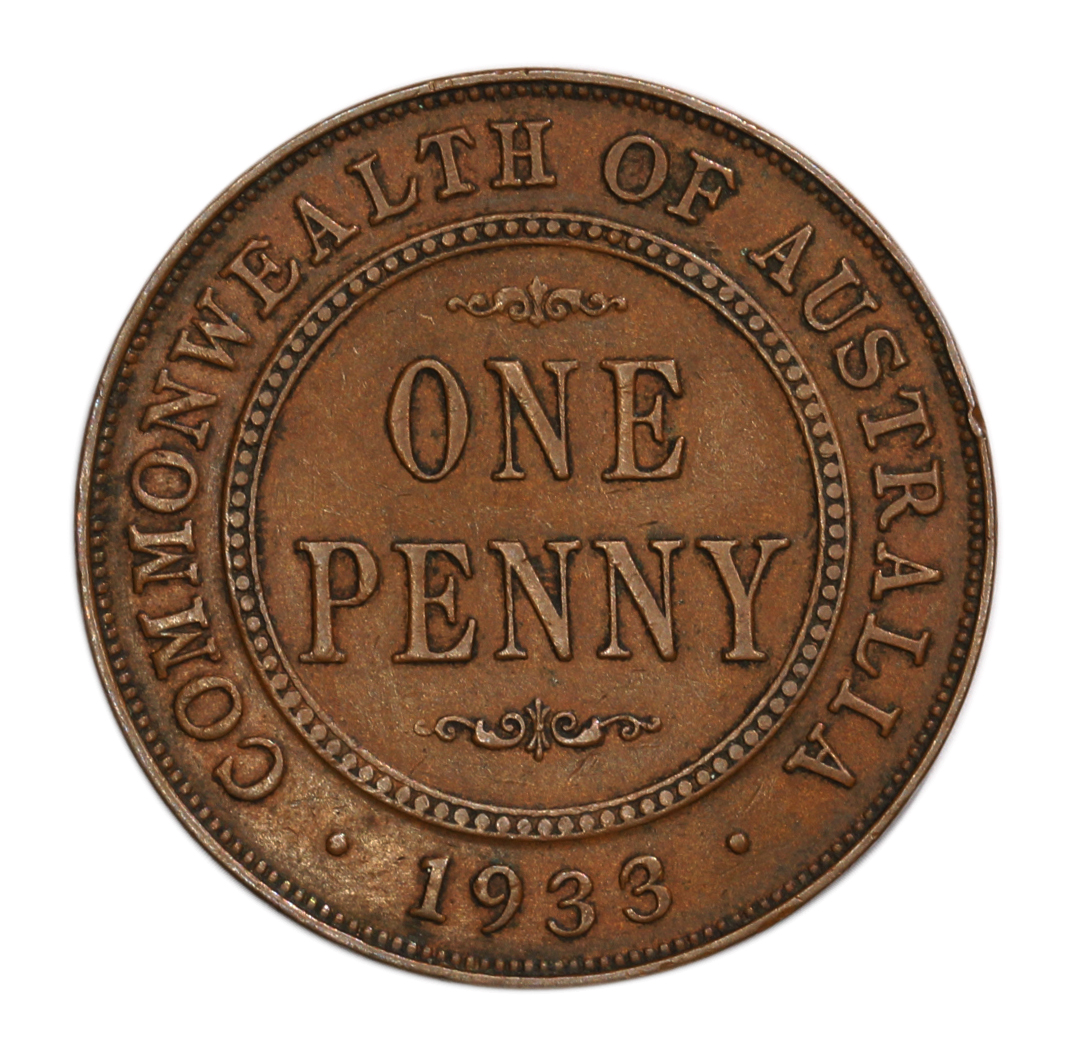 932. · George V, Penny, 1933/2, aEF