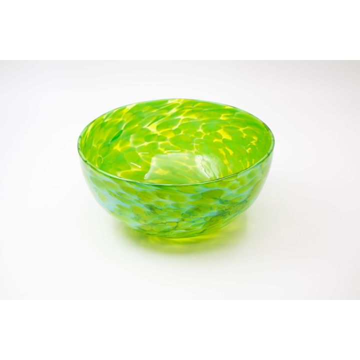 Garry Nash - Rolled crushed chip green bowl