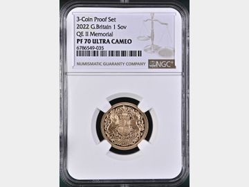 2022 MEMORIAL PROOF GOLD SOVEREIGN NGC PF70 UCAM TOP POP!