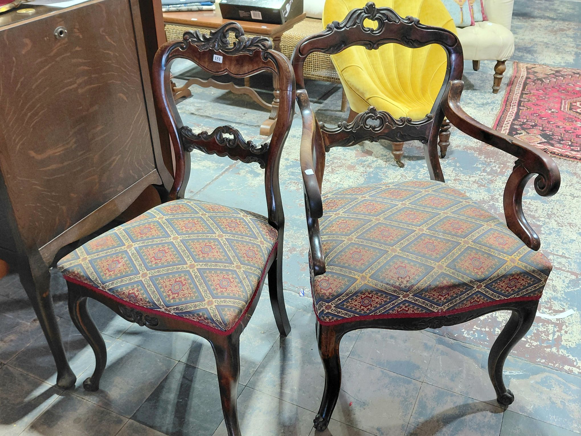 151 · TWO VICTORIAN CHAIRS