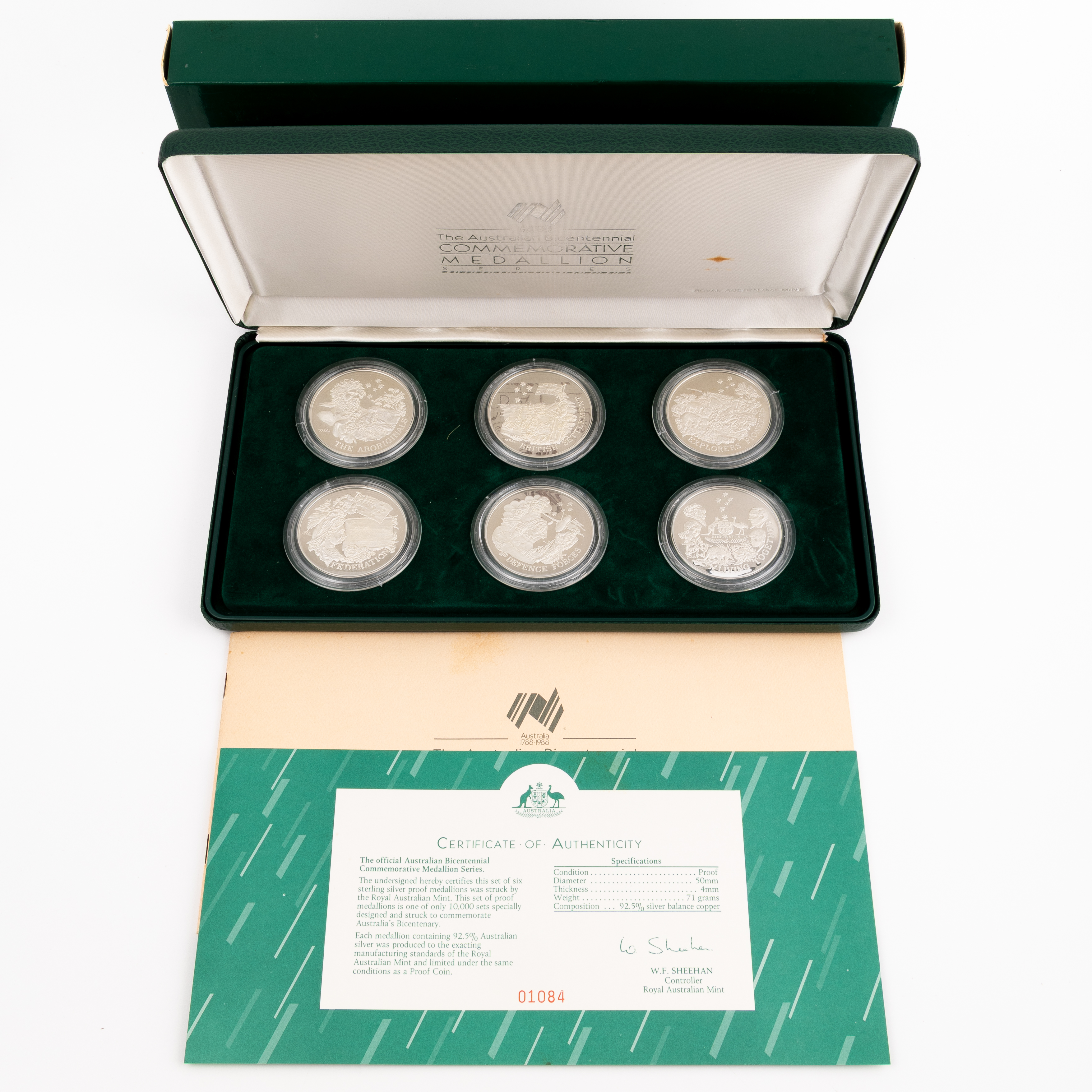 Australian Bicentennial Commemorative Medallion Series, 1988, FDC
