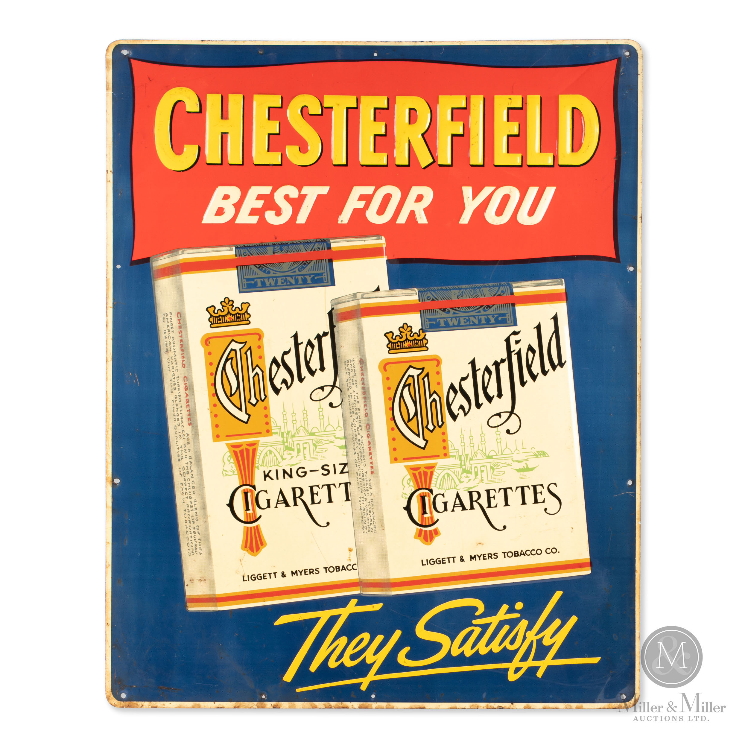 Chesterfield Cigarettes Sign | Barnebys