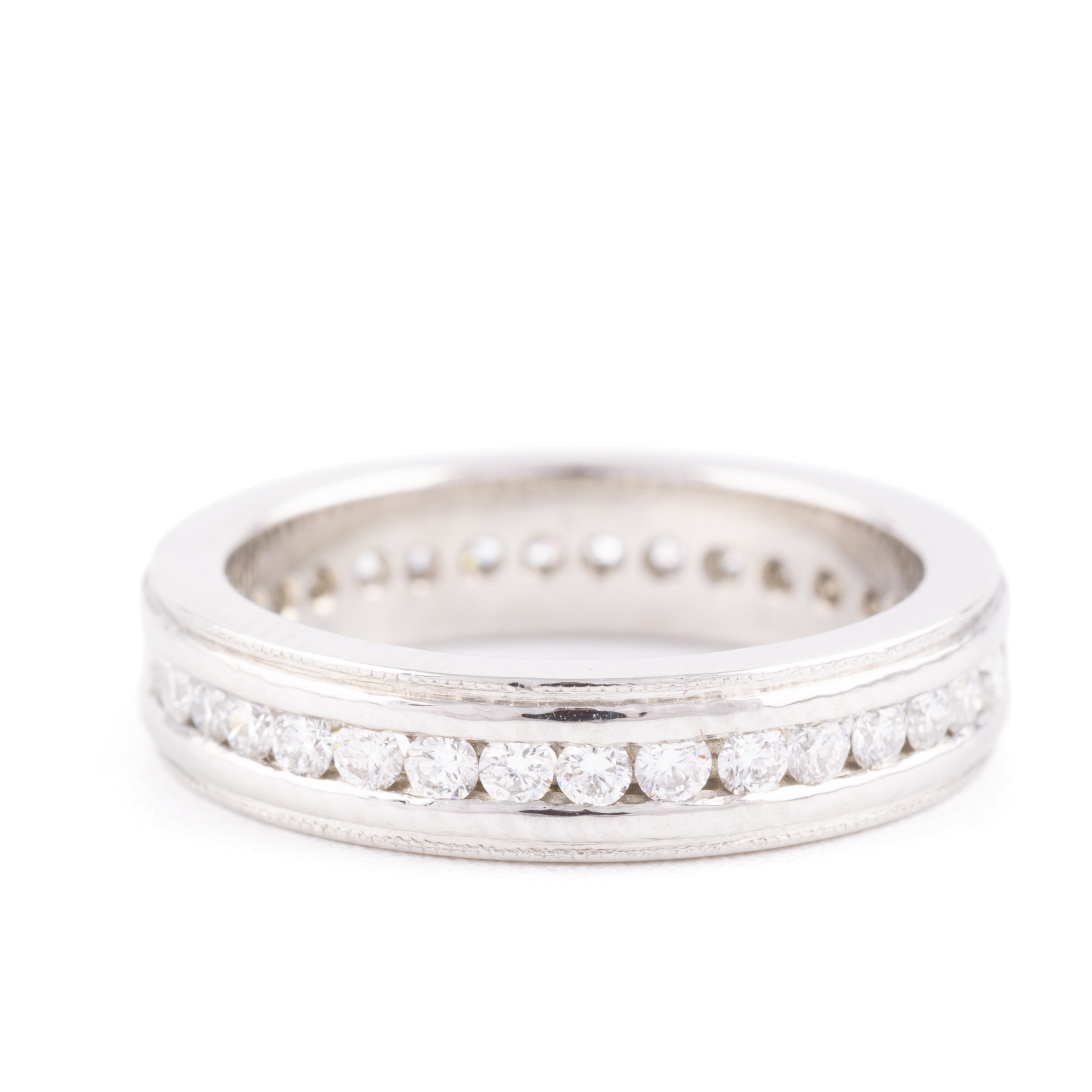 411 · Half Carat Diamond Infinity Platinum Band