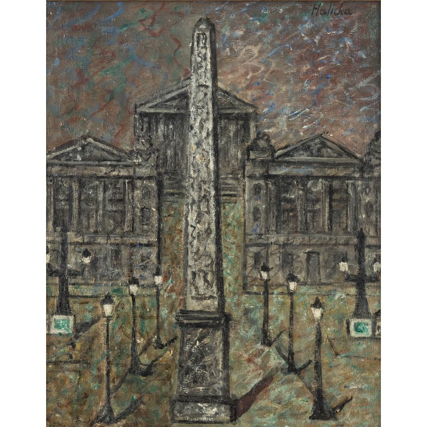 Alicja Halicka | Plac de la Concorde w Paryżu