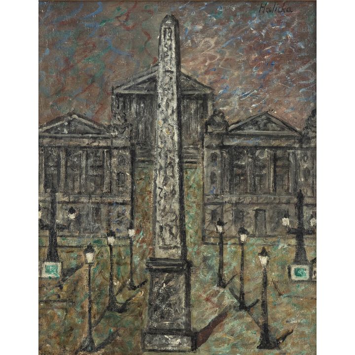 Alicja Halicka | Plac de la Concorde w Paryżu