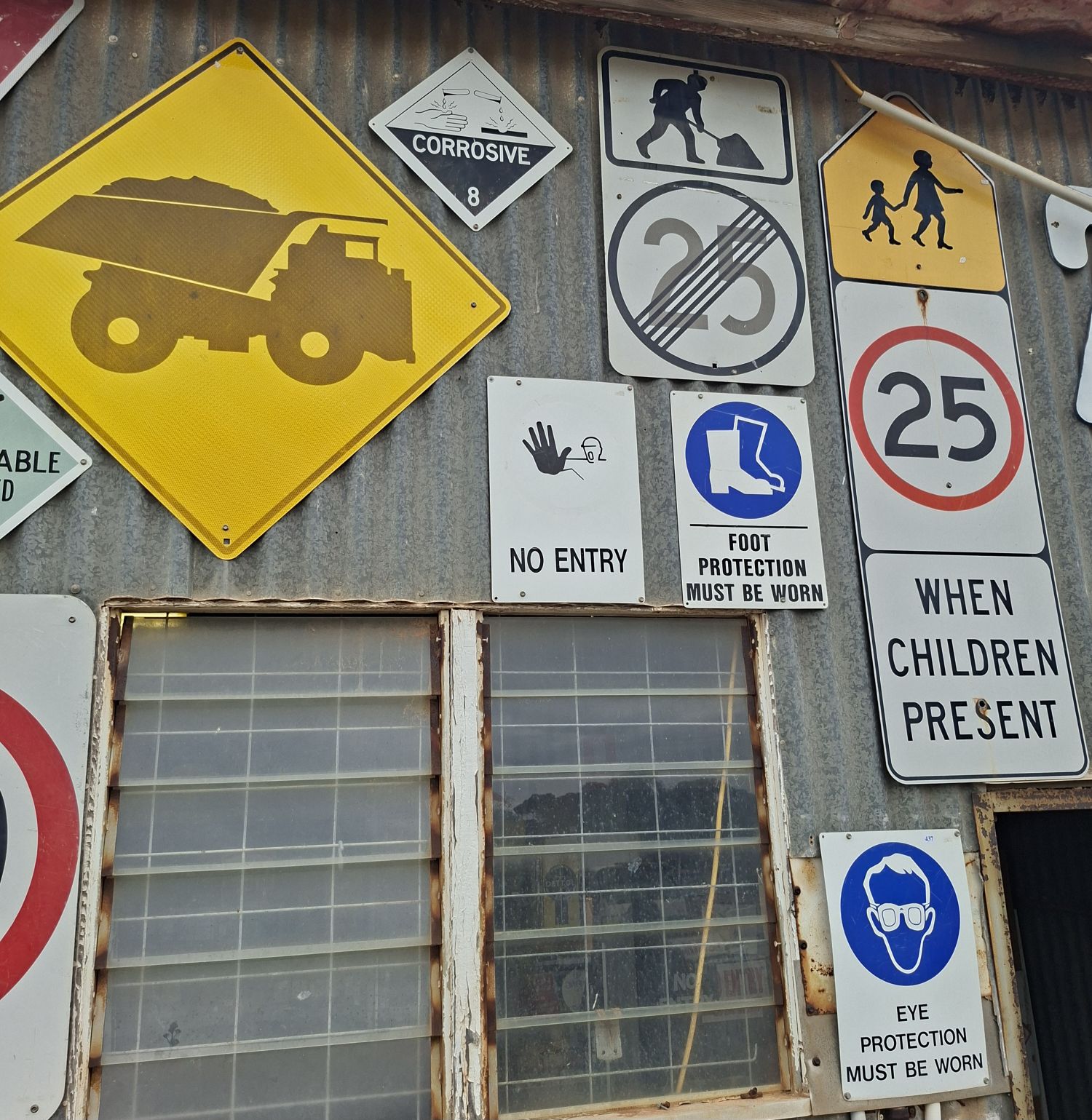Set Of Various Road Signs