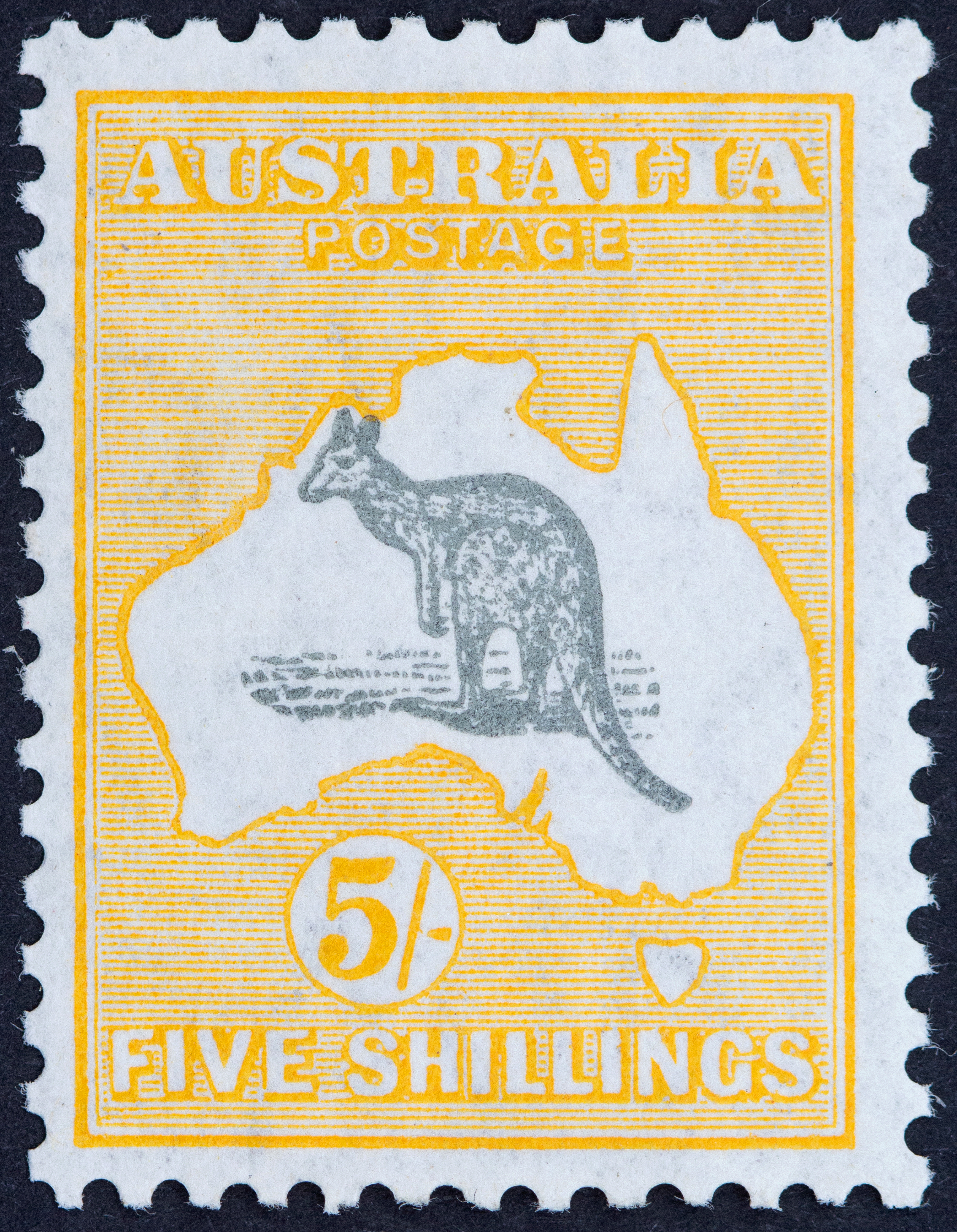 Small Multiple Watermark, Five Shillings, 1929, Fine