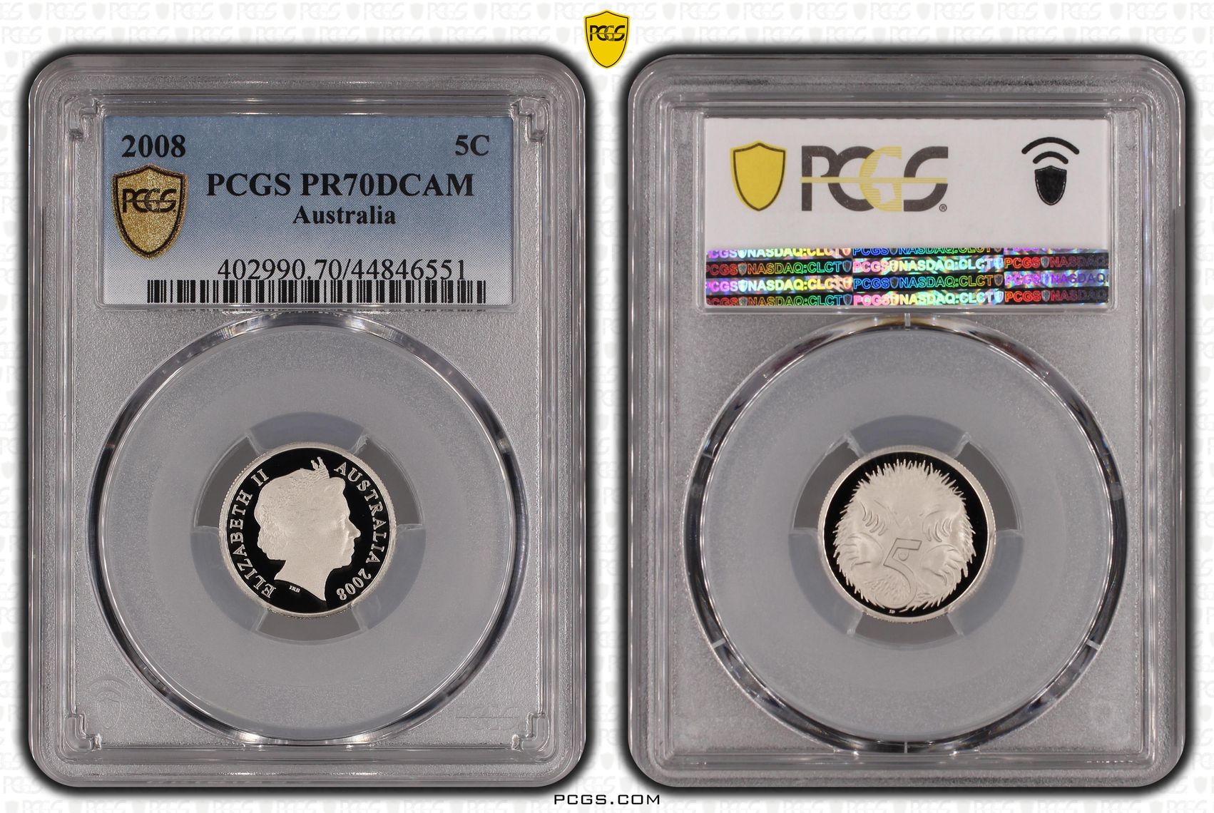 2008 Australia Five Cent, 5c PCGS - PR70DCAM POP 49/0 -551