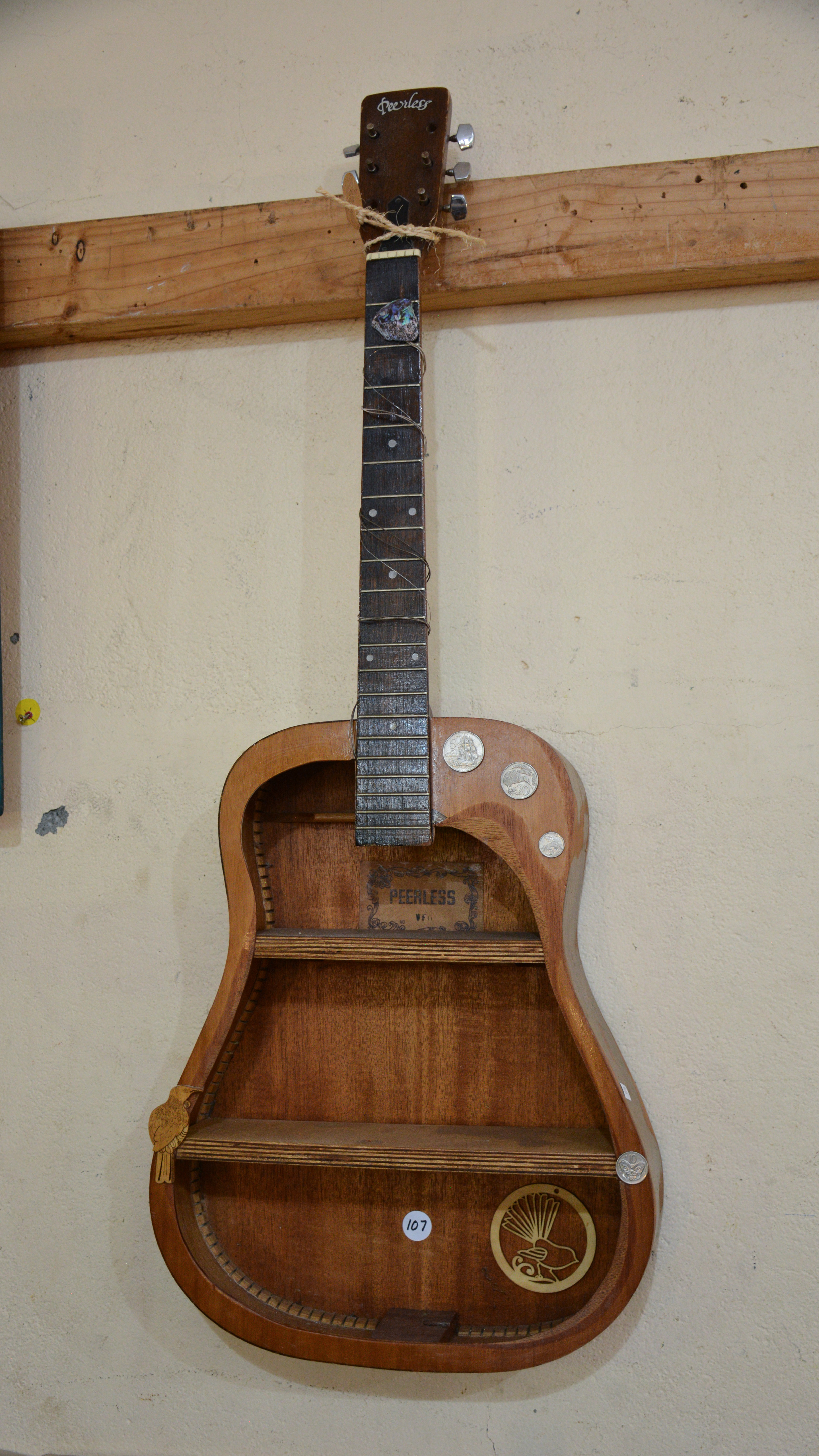 Handmade Guitar Wall Shelf — sold at auction in New Zealand for $50