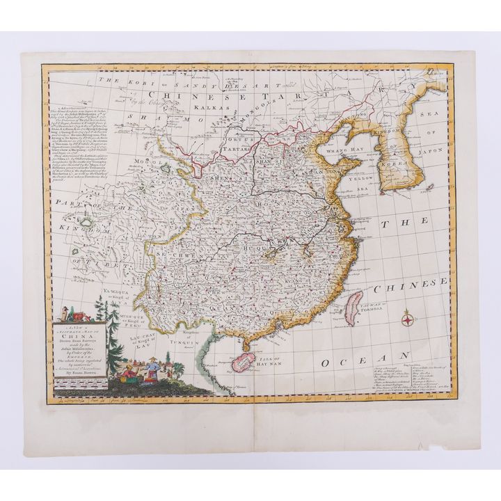 E. Bowen, A New & Accurate Map of China. 1747