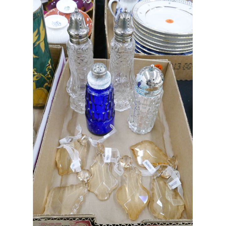 Box Glass Salt Shakers Etc