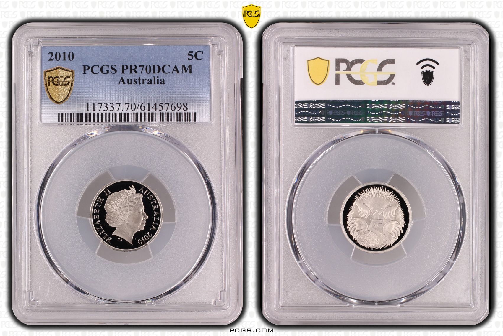 Five Cent, 2010, PCGS PR70DCAM