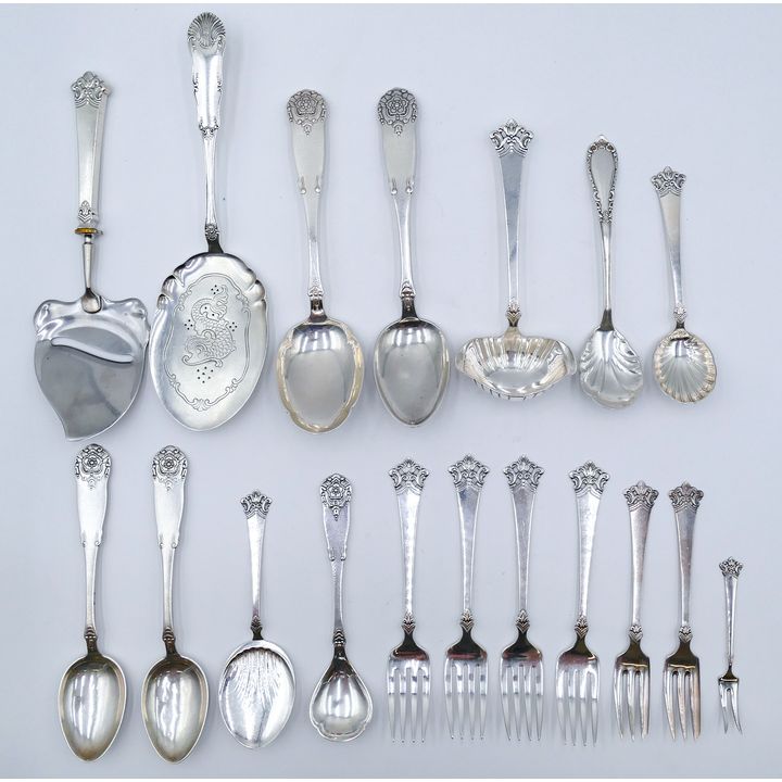 Box 19pc Magnus Aase Norwegian 830 Silver Assorted