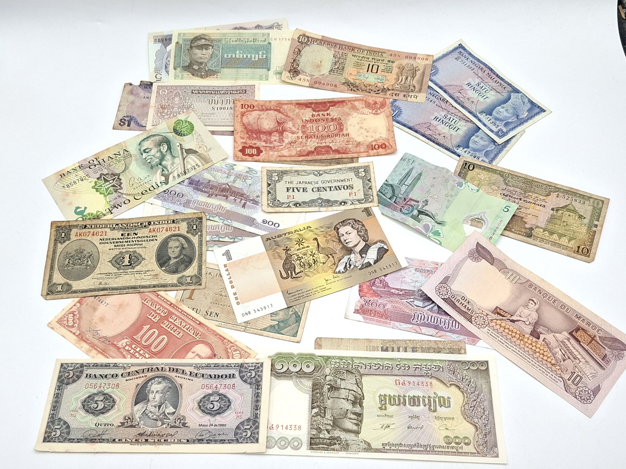 Collection Of Foreign Banknotes