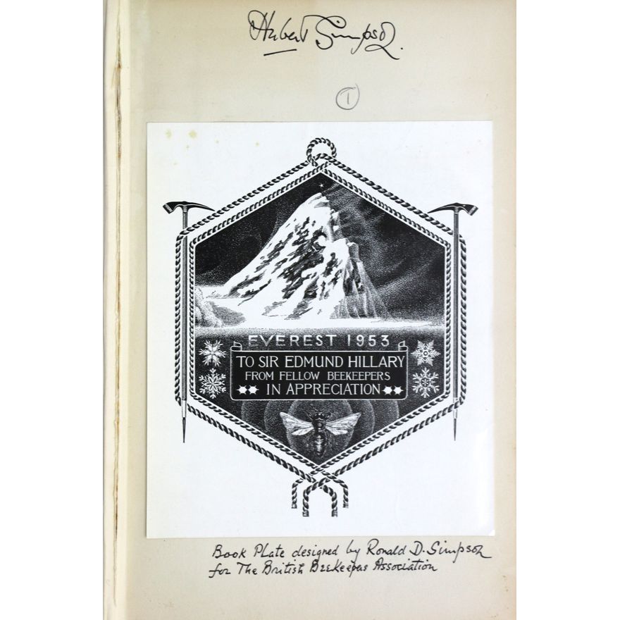 HUNT, SIR JOHN [Beekeeper’s bookplate] [2 titles], The Ascent of Everest.
