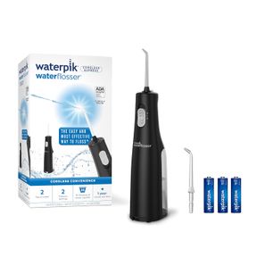 WATERPIK CORDLESS EXPRESS WATER FLOSSER, BATTERY OPERATED & PORTABLE FOR TRAVEL & HOME, ADA ACCEPTED, WATERPROOF FOR SHOWER USE, B