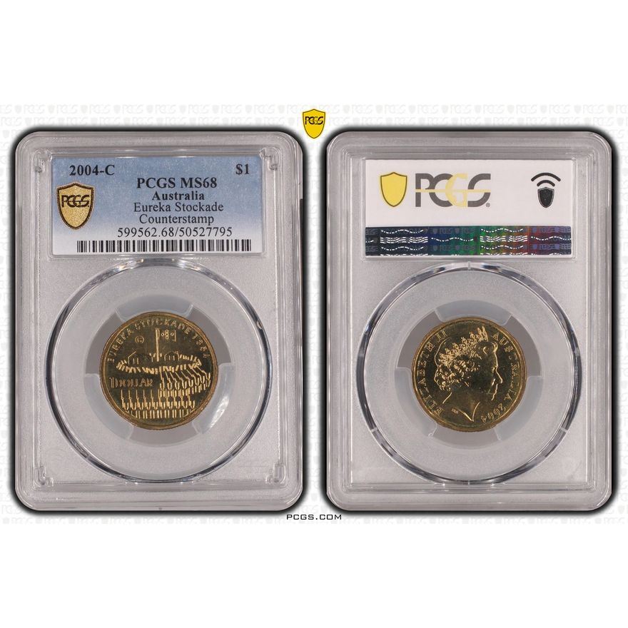 Eureka Stockade, POP 10/0, One Dollar, 2004-C, PCGS MS68