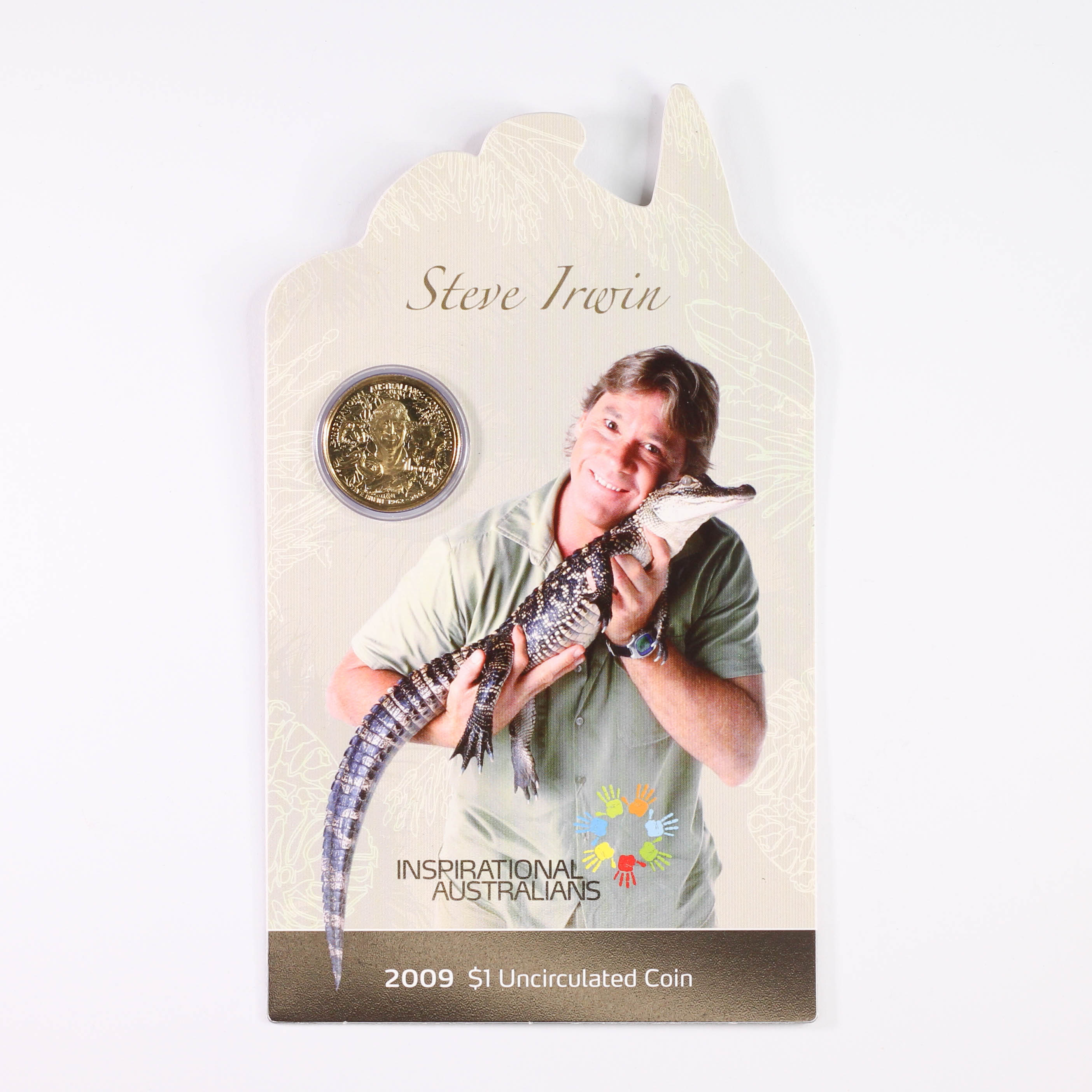 2009 RAM $1 Inspirational Australians 'Steve Irwin' UNC Coin - Carded