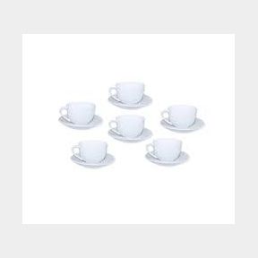 12 Piece Fine Bone Tea Cup + Saucer Drinkware Set | AS 51484/14686 B5 (S1)