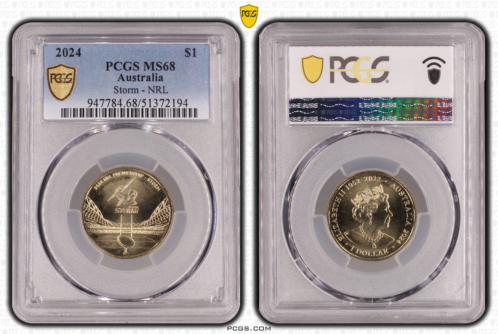 Storm - NRL, POP 4/0, One Dollar, 2024, PCGS MS68
