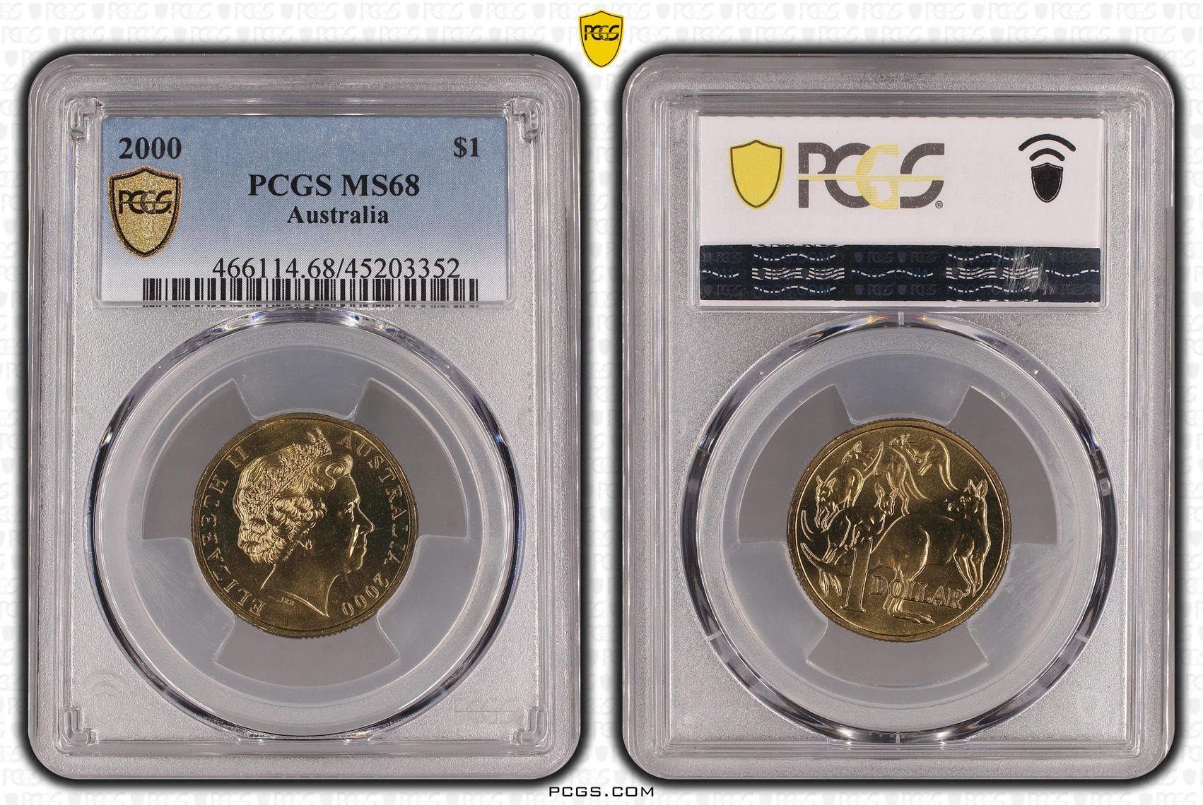 Elizabeth II, One Dollar, 2000, PCGS MS 68