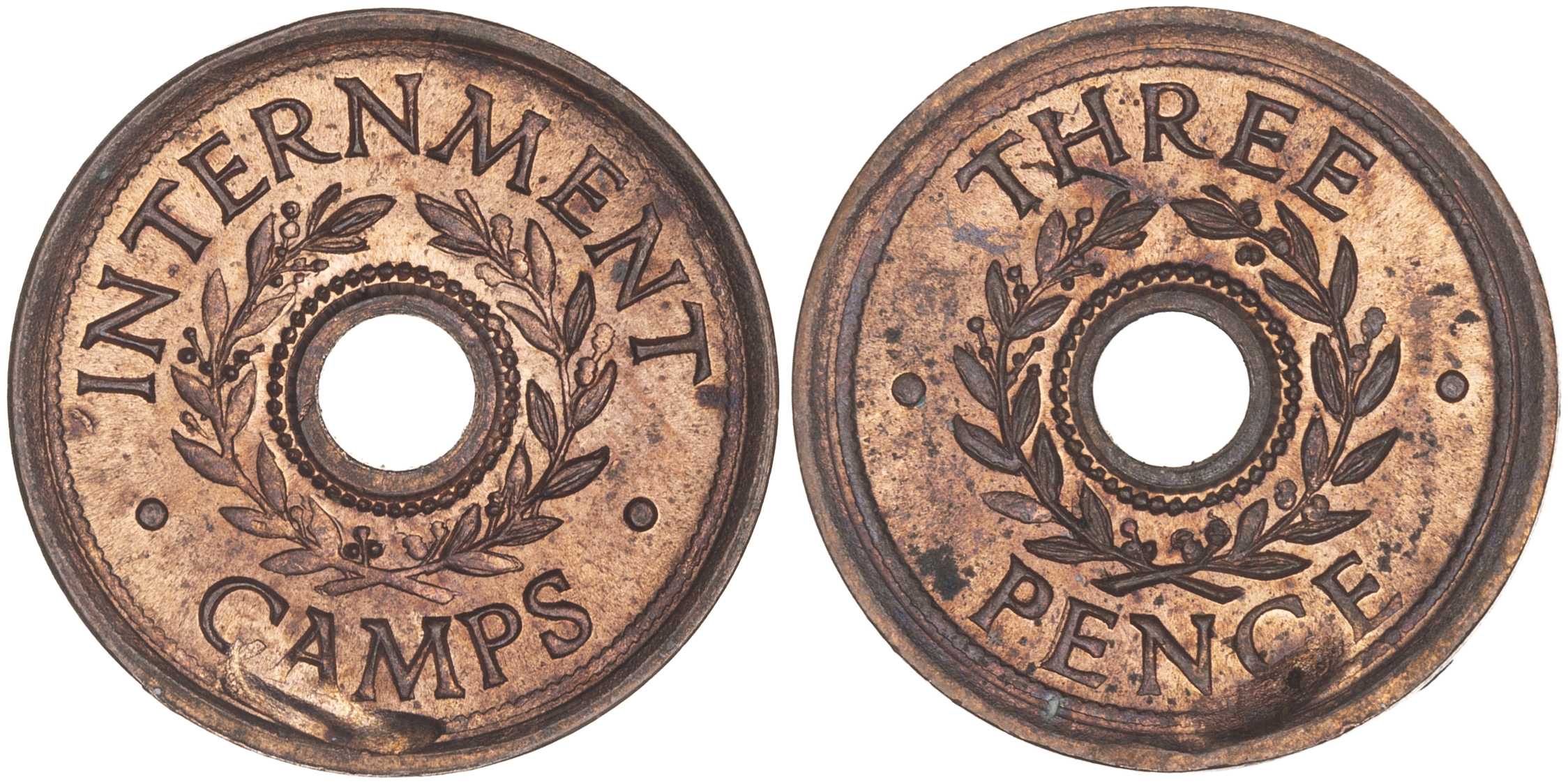 Hay Internment Camp, Threepence, WWII, UNC