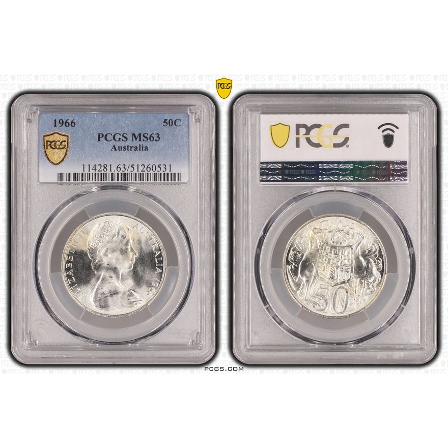 Fifty Cent, 1966, PCGS MS63