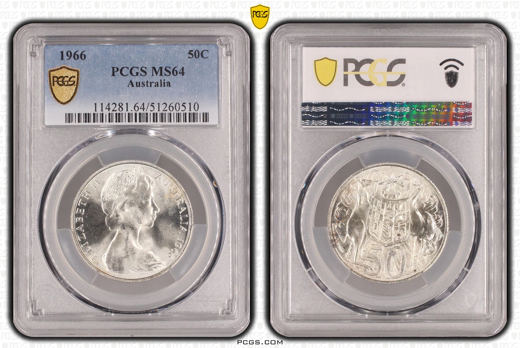 Fifty Cent, 1966, PCGS MS64