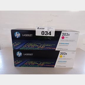 HP 203X HIGH YIELD TONER CARTRIDGE - CF543X MAGENTA AND CF542X YELLOW JAUNE