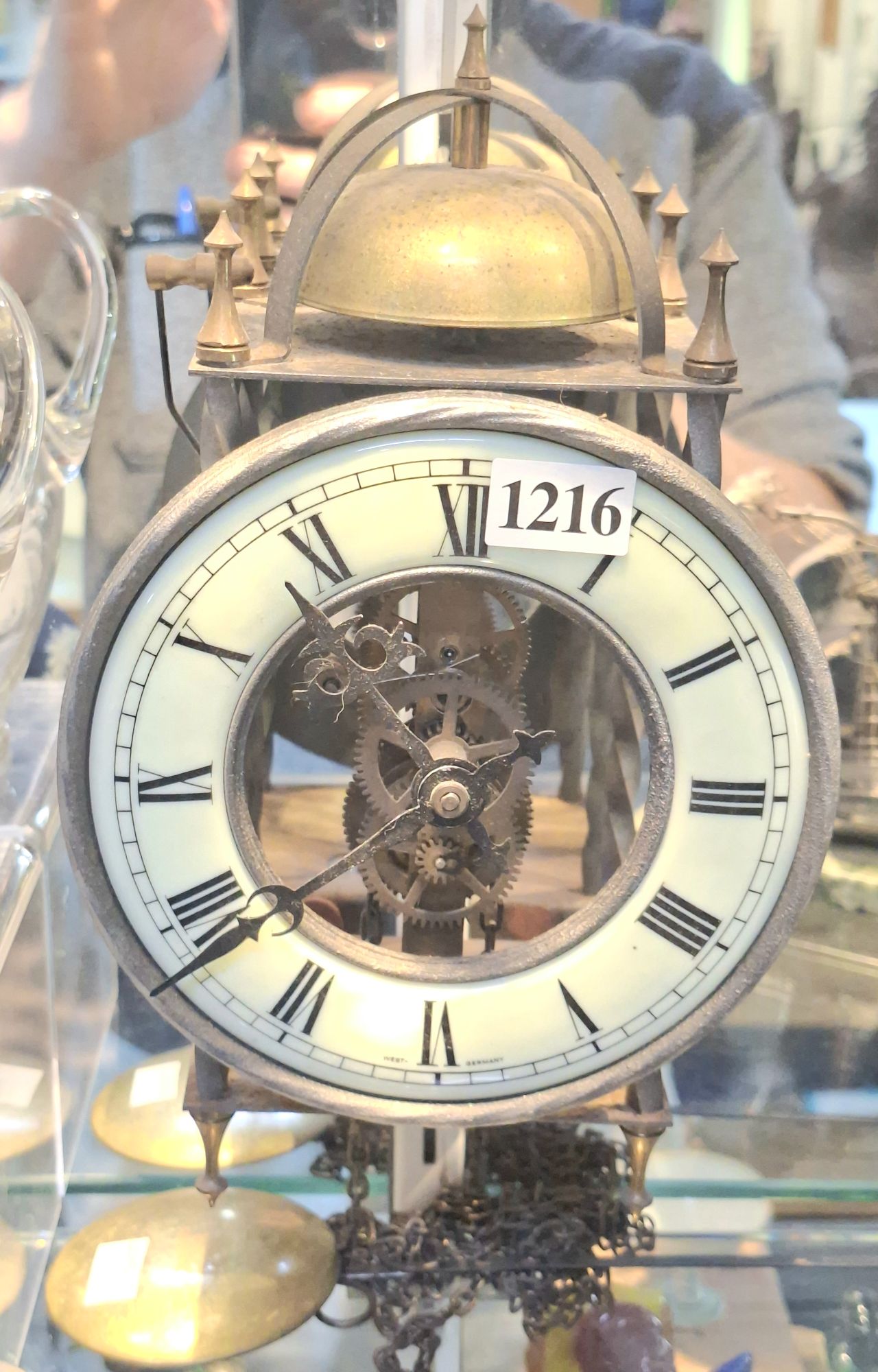 West German Fusee Skeleton Clock