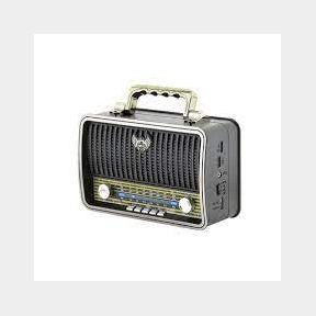 Kemai - Retro MultiMedia Radio Player FM/AM/SW (Black/Gold) - Black --51724/1454-bar 9902023777246 B3 (S4)