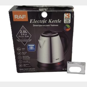 RAF Stainless Steel Electric Kettle - 2L (not tested)