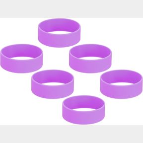PATIKIL ELASTIC SUBLIMATION TUMBLERS HOLDER RING BANDS, 6 PCS SILICONE HEAT RESISTANT SUBLIMATION PAPER WRAP RING FOR 20OZ TUMBLER