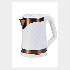 2.0 Liter Stainless Steel Bodied Electric Kettle with Rose Gold Trim White|PLASTIC ON SIDE CRACKED