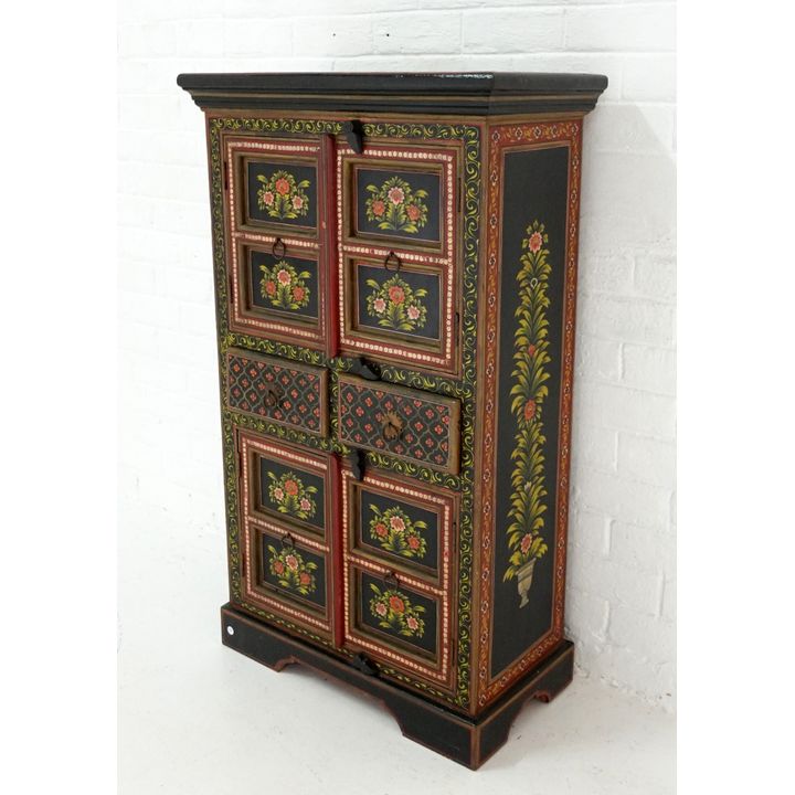 INDIAN PAINTED SIDE CABINET