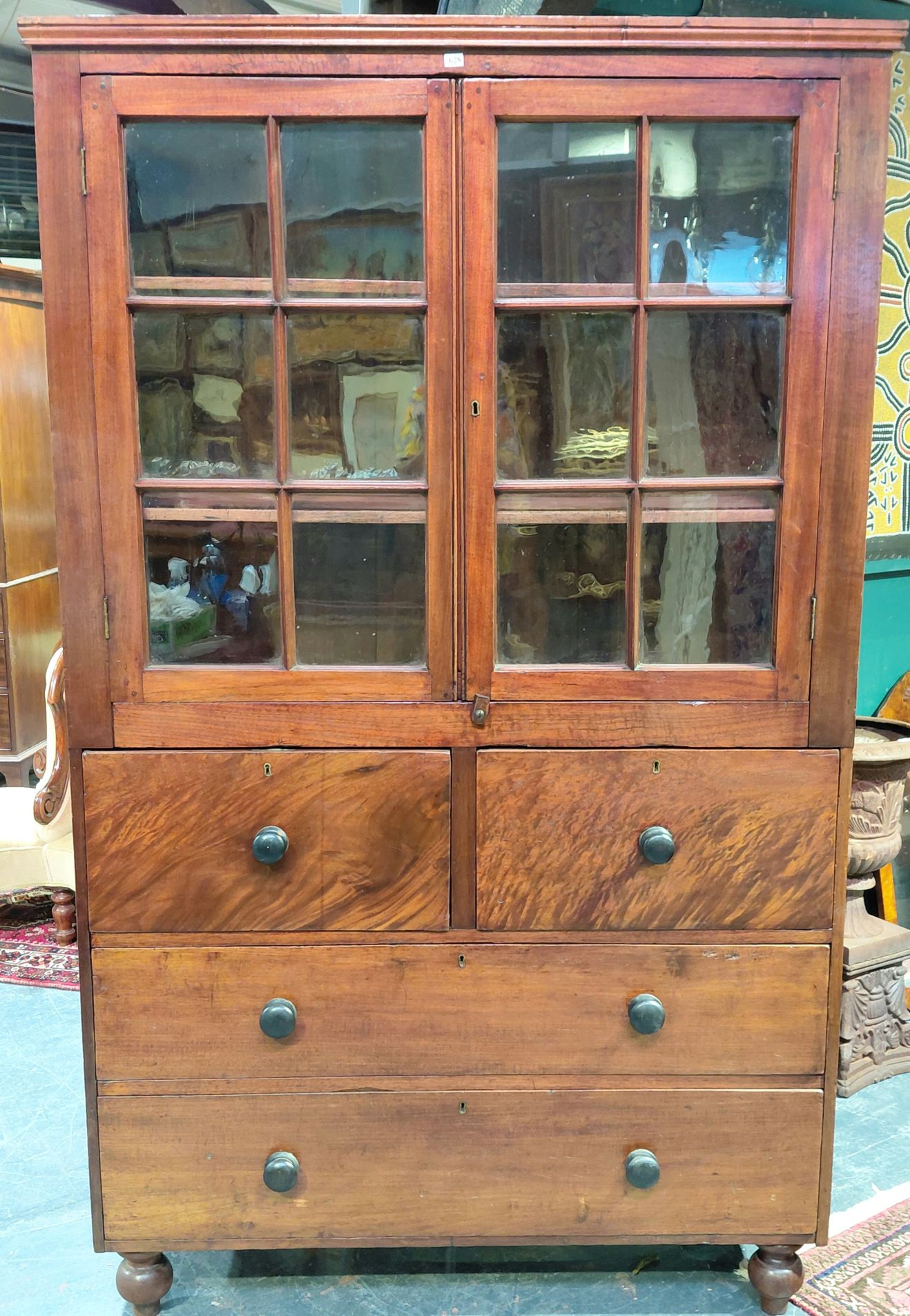 628 · IMPORTANT COLONIAL CEDAR CABINET