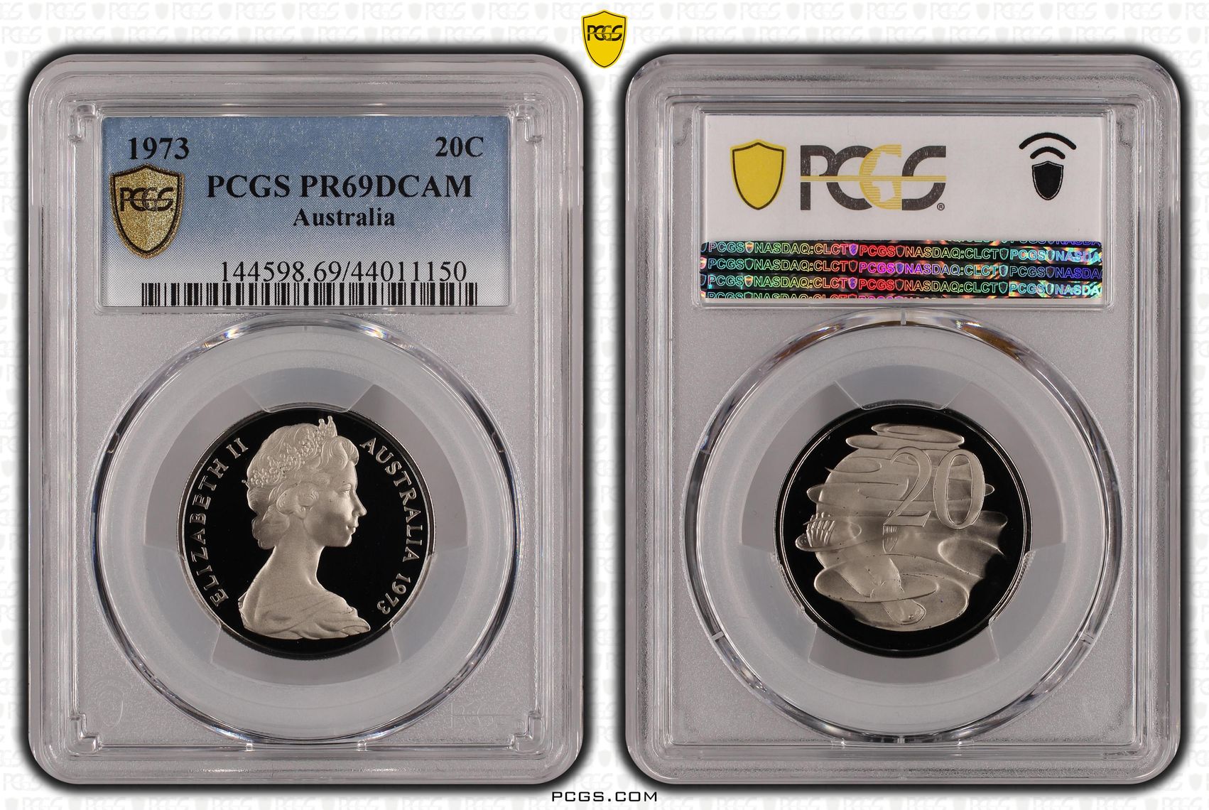 1973 Australia Twenty Cent, 20c PCGS - PR69DCAM -150