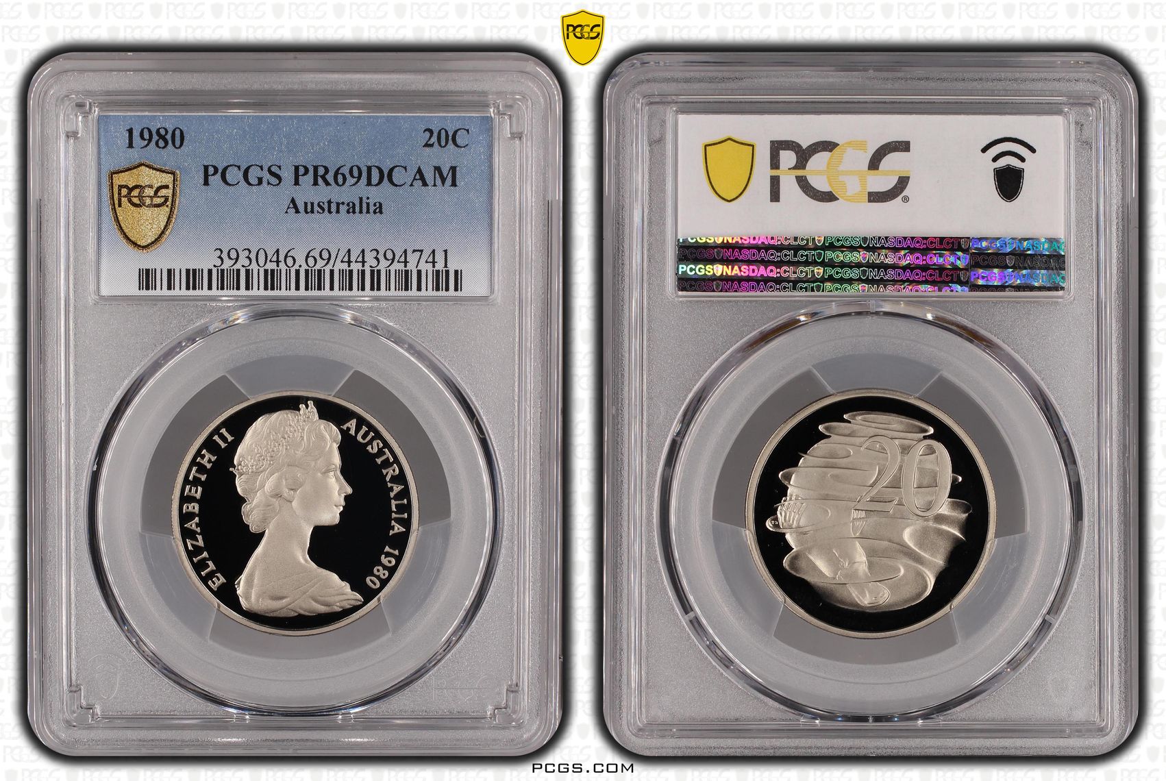 Twenty Cent, 1980, PCGS PR69DCAM