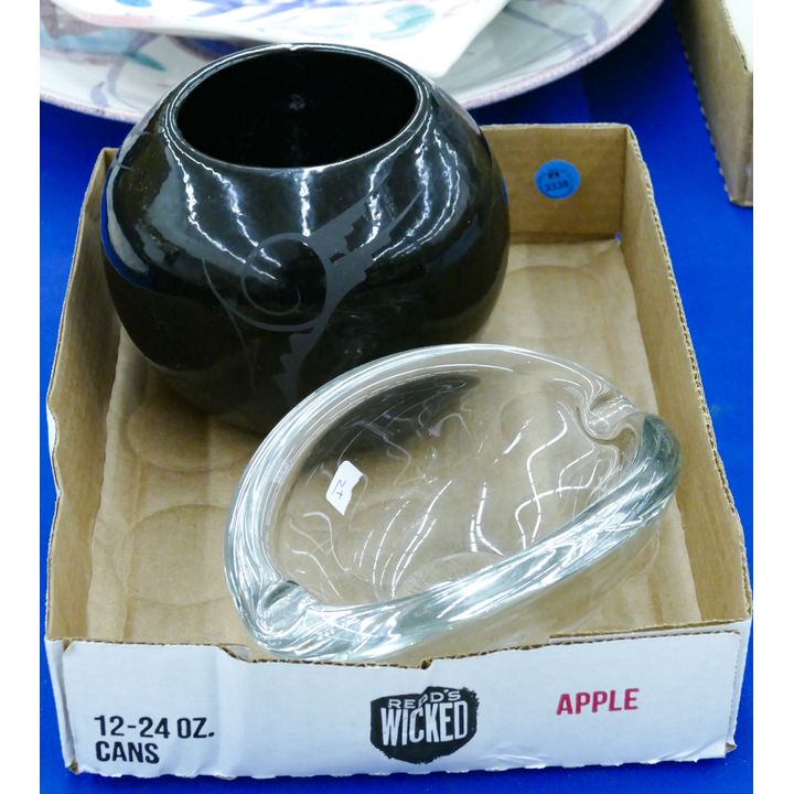 Box Southwest Blackware Pot etc.