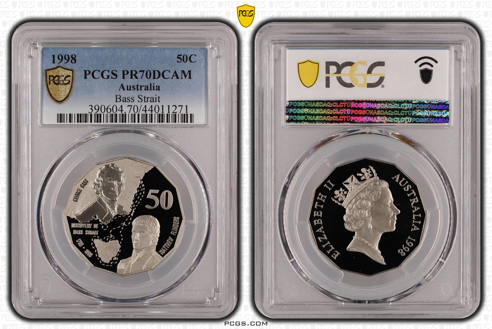 1998 Australia Fifty Cent, 50c Bass Strait PCGS - PR70DCAM POP 21/0 -271