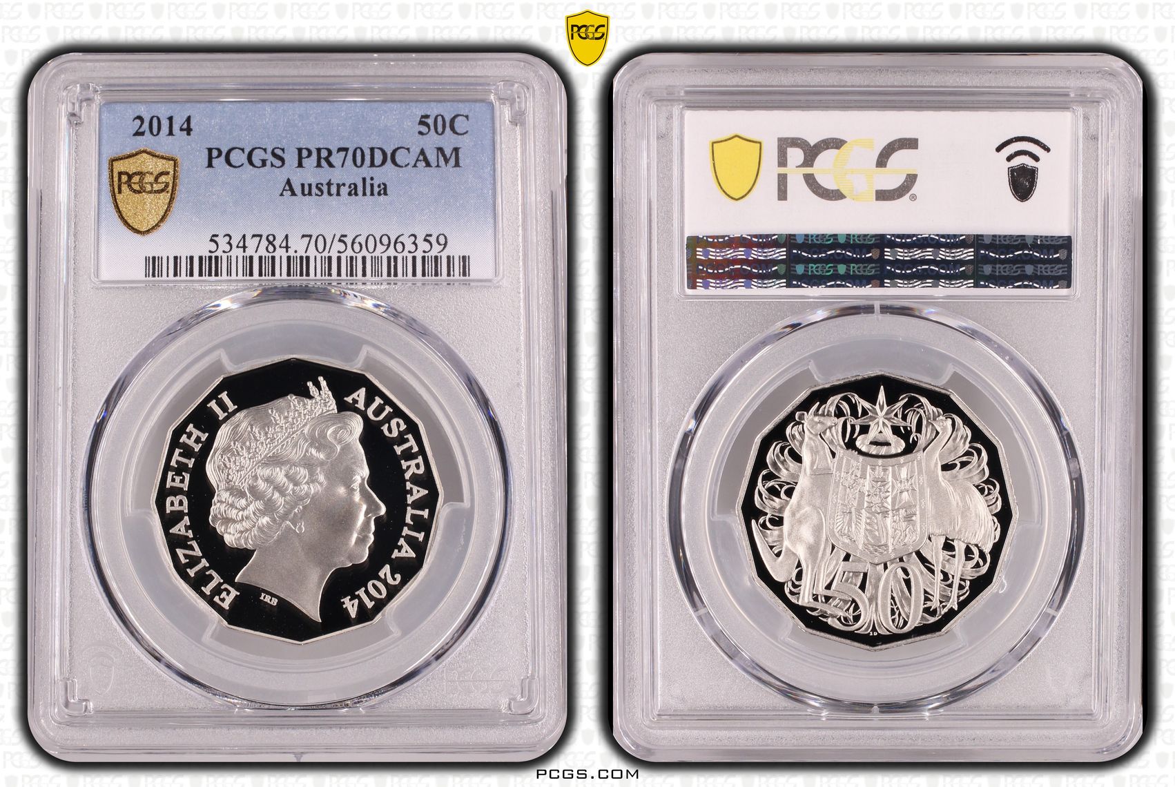 Fifty Cent, 2014, PCGS PR70DCAM