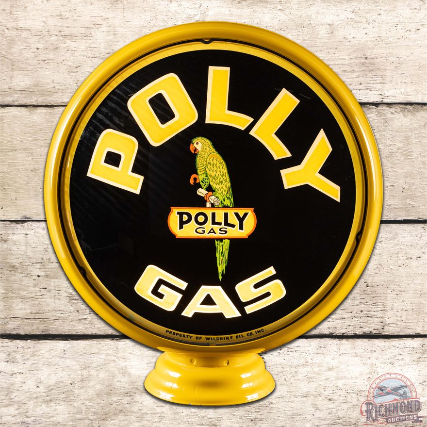 Iconic Polly Gas Wilshire Oil Co. Single 15" Lens w/ HP Metal Globe Body