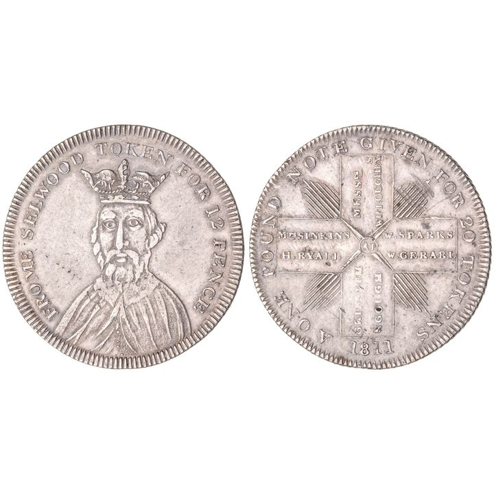 Great Britain, Somerset, Shilling, 1811, aEF