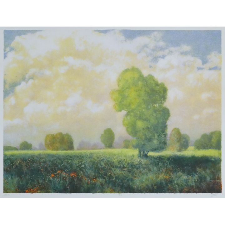 Kent Lovelace ''Albion'' (Landscape) 1992 Signed Color Lithograph 29.5''x37.5''