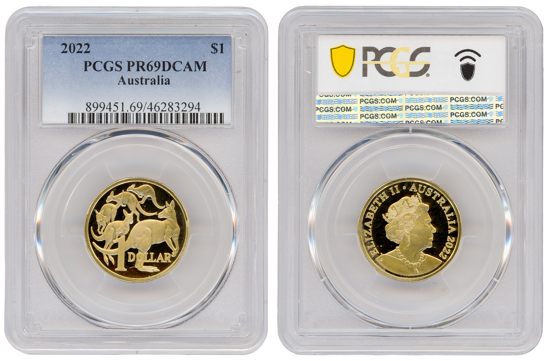 One Dollar, 2022, PCGS PR69DCAM