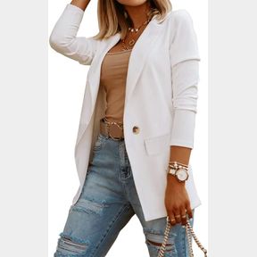 CICY BELL WOMEN'S CASUAL LONG SLEEVE BLAZERS OPEN FRONT LAPEL WORK OFFICE SOLID COLOR KNIT SUIT JACKETS
