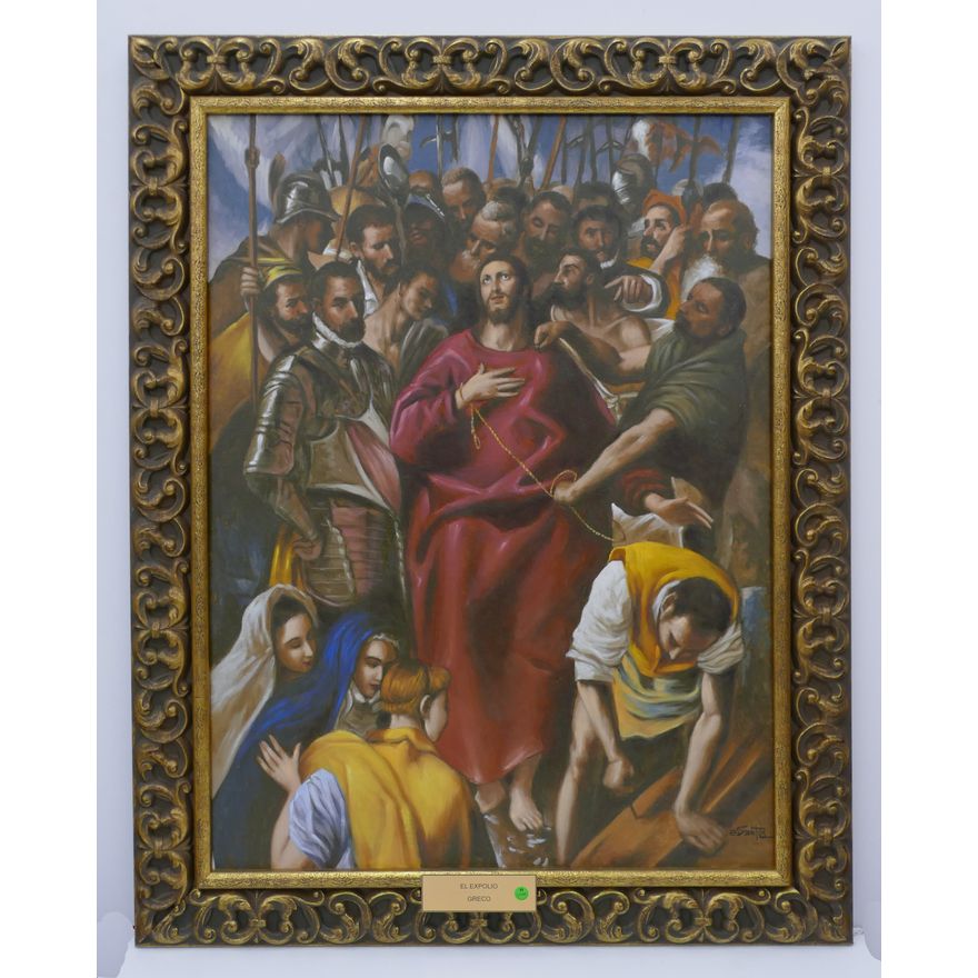 El Greco ''El Expolio'' Religious Giclee Gilt Framed 49''x38''