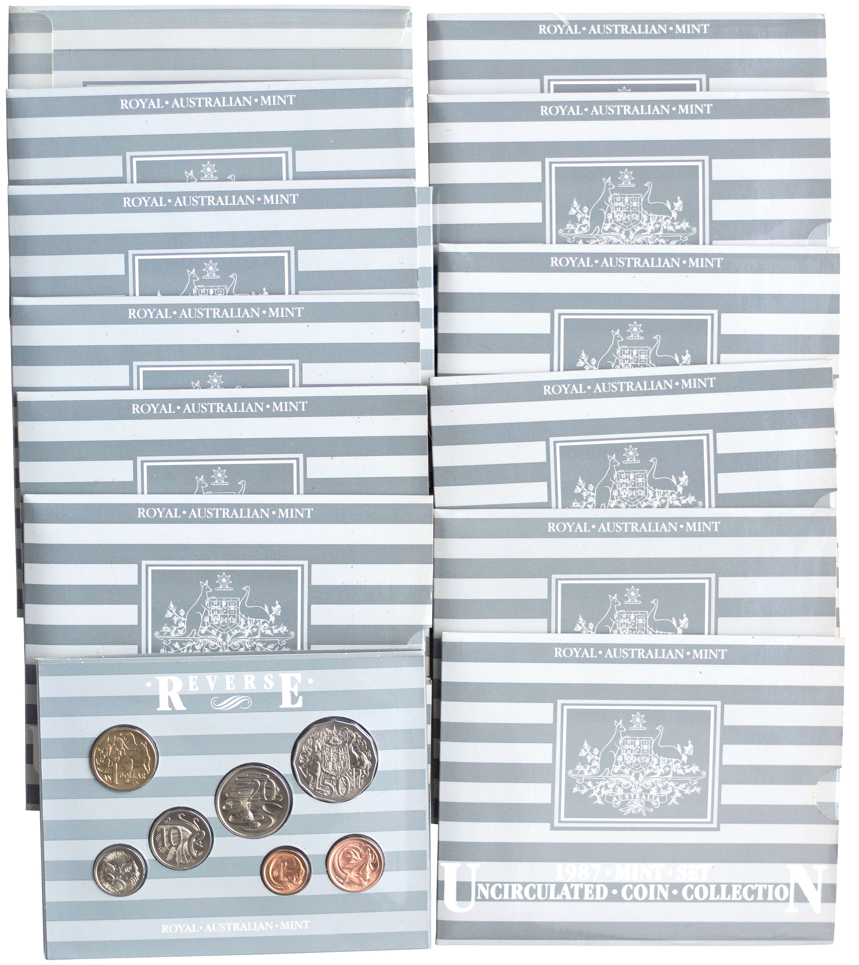 Elizabeth II, Mint Sets, 1987, UNC