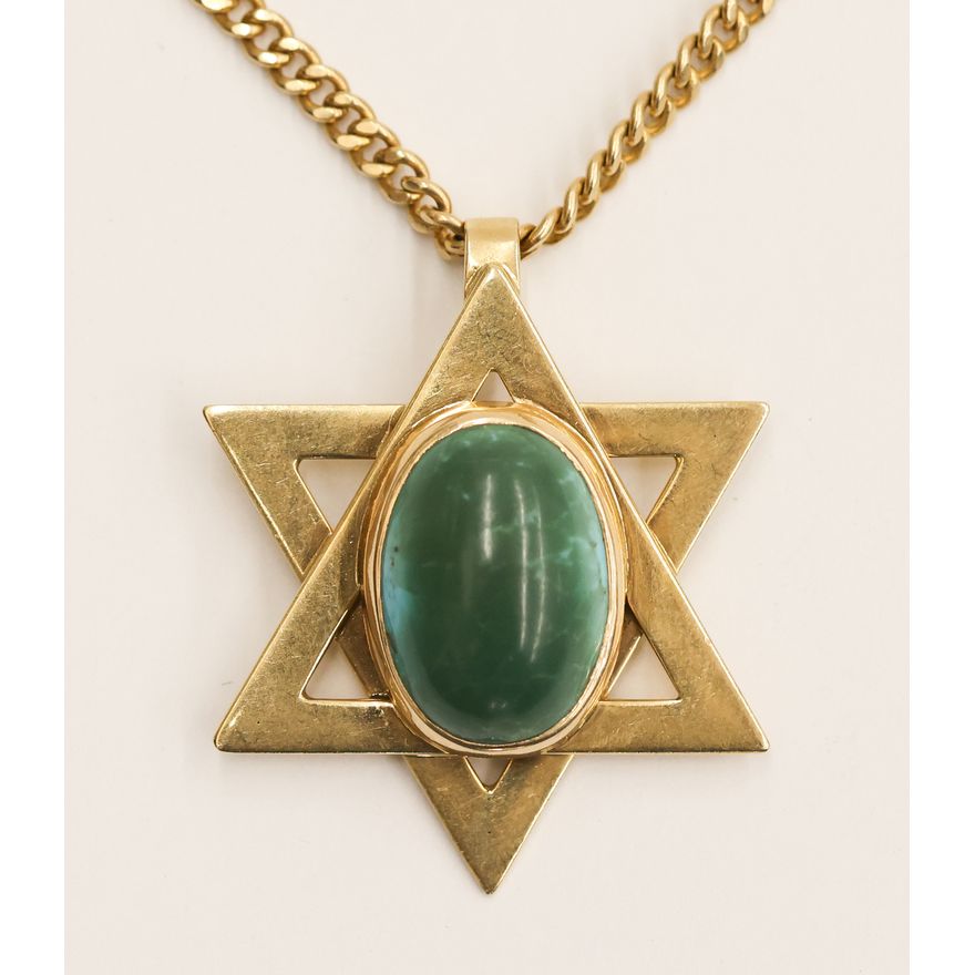 Vintage 14k/18k Star of David Pendant Necklace