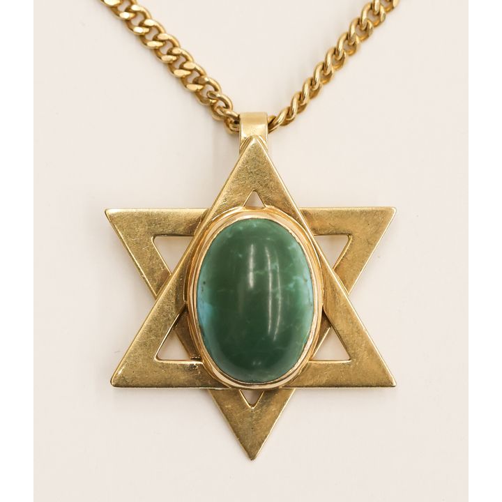 Vintage 14k/18k Star of David Pendant Necklace